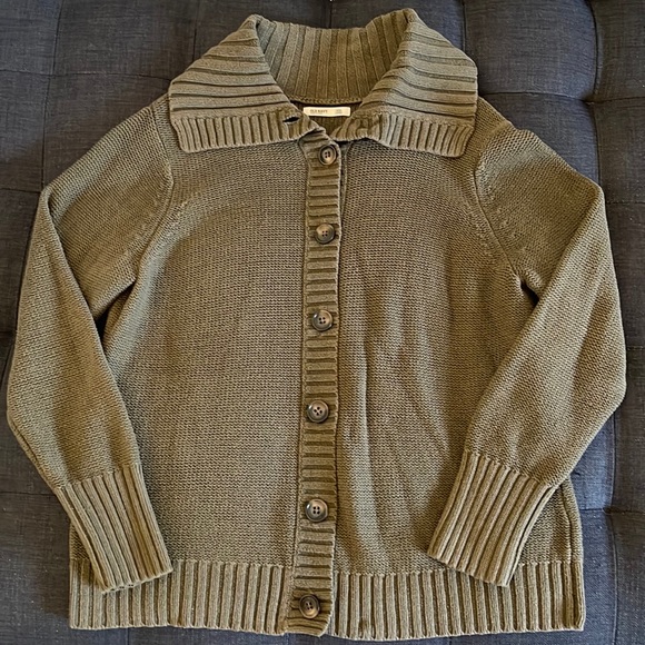 Old Navy Sweaters - Old Navy Olive Green Button Up Sweater